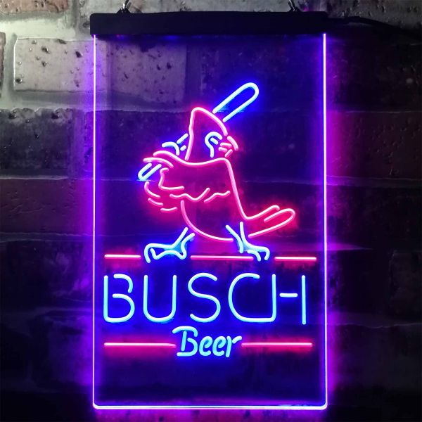 Busch Baseball Bird Neon-Like LED Sign